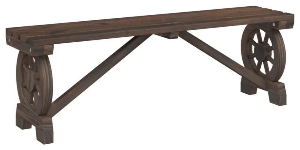 tömör fenyőfa kerti pad 115 cm