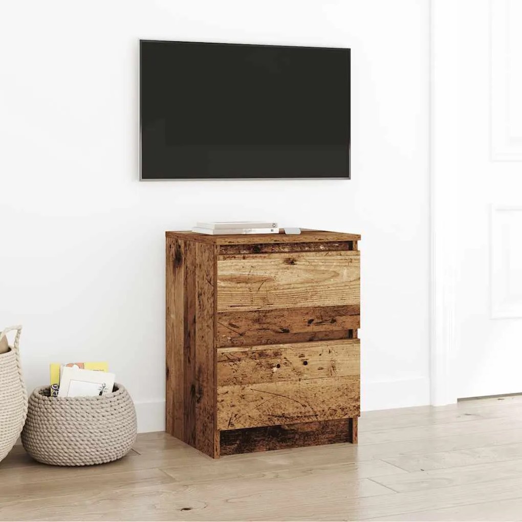 antik hatású szerelt fa TV-szekrény 40x35x54 cm