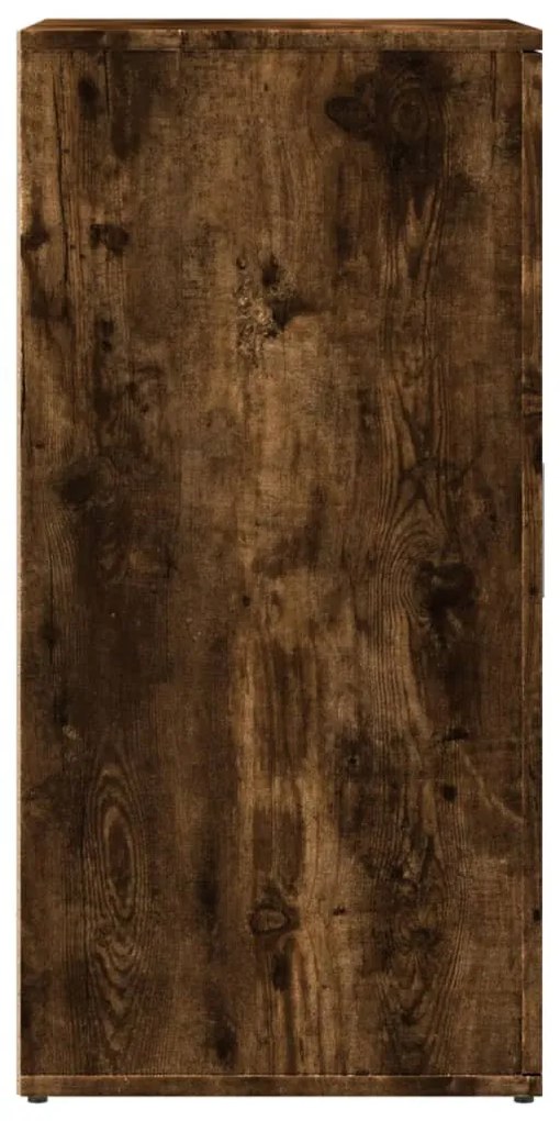 füstös tölgy színű szerelt fa tálalószekrény 59 x 39 x 80 cm