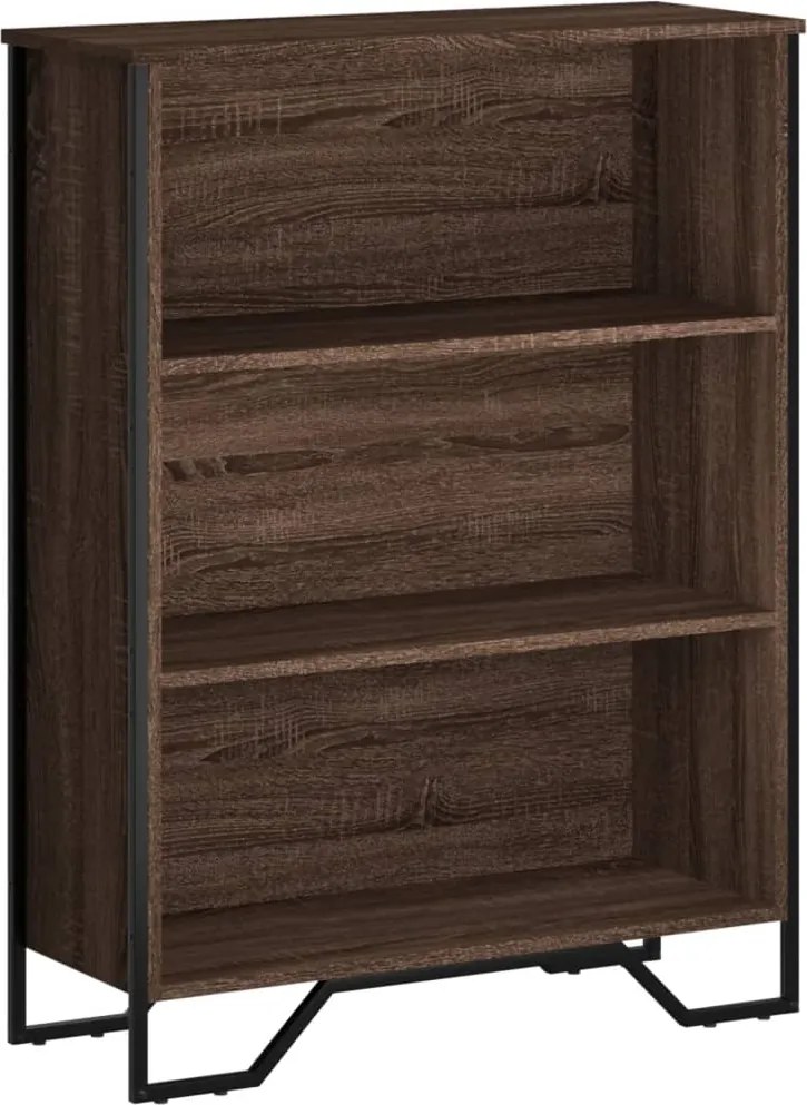 vidaXL barna tölgy színű szerelt fa könyvszekrény 80 x 31 x 106 cm