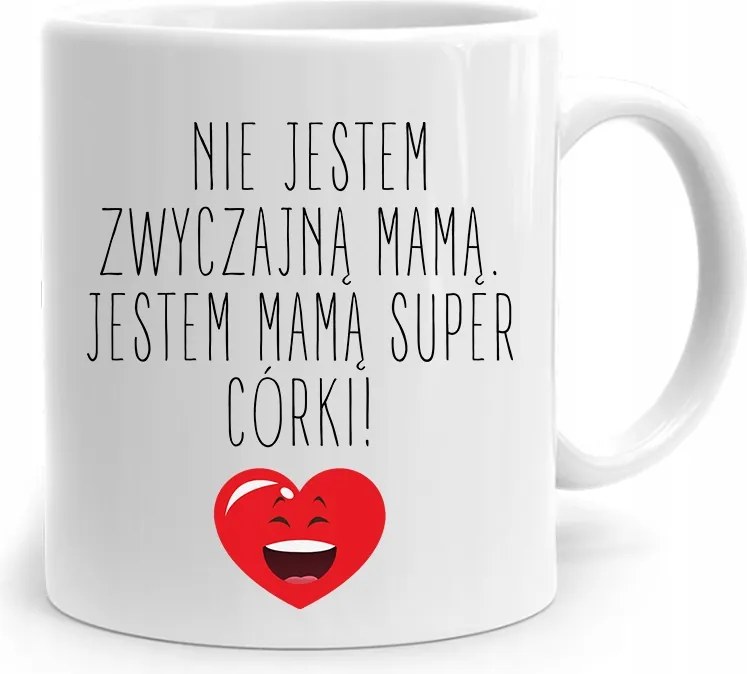 Bögre Ajándék Anyukáknak Szuper Lányok Anyukája Vagyok, fényképes nyomattal