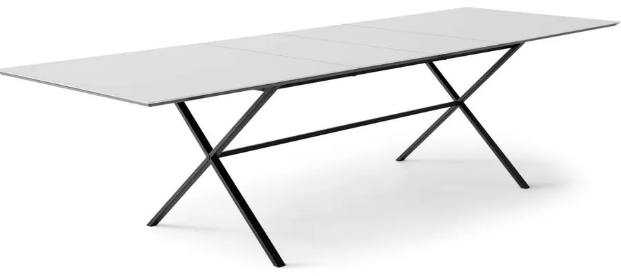 Bővíthető étkezőasztal fehér asztallappal és hosszabbító asztallappal 100x210 cm Meza – Hammel Furniture
