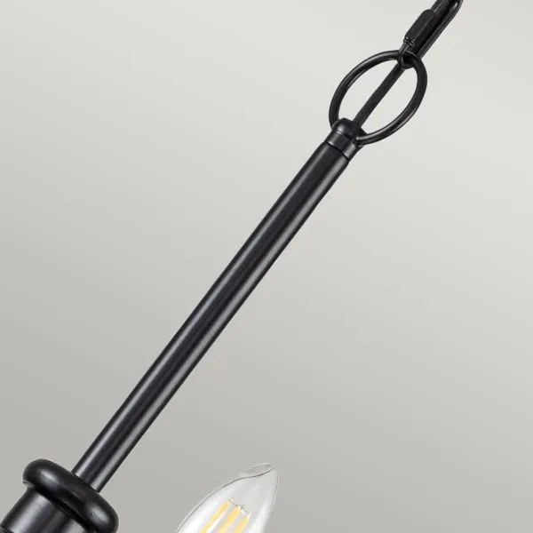 Kichler KL-CAPITOL-HILL12-BLK-Láncos csillár CAPITOL HILL 12xE14/40W/230V fekete