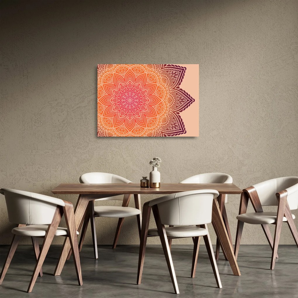 Kép - mandala art (üvegen) (70x50 cm)