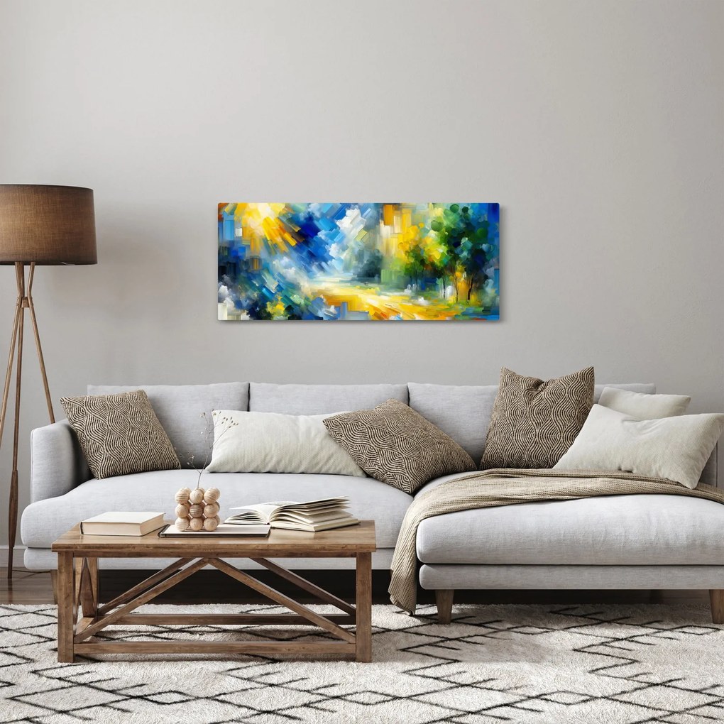 Kép - Absztrakt napos nap (120x50 cm)