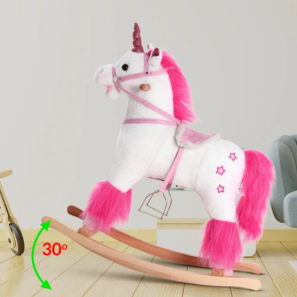 Spielwerk® Gyerek hintázó egyszarvú hangfunkcióval