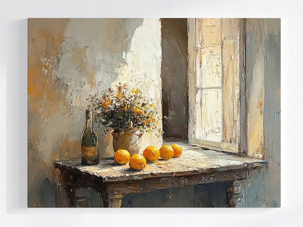 Canvas Vászonkép Építészet Dél Ablak Bor Narancs 100x75