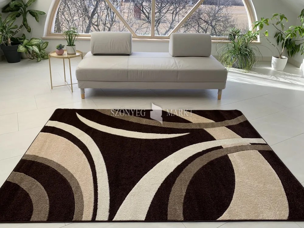 Comfort 4791 barna modern szőnyeg 80 cm-es szett