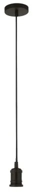 Searchlight 7461BK - Kábeles függeszték 1xE27/60W/230V fekete