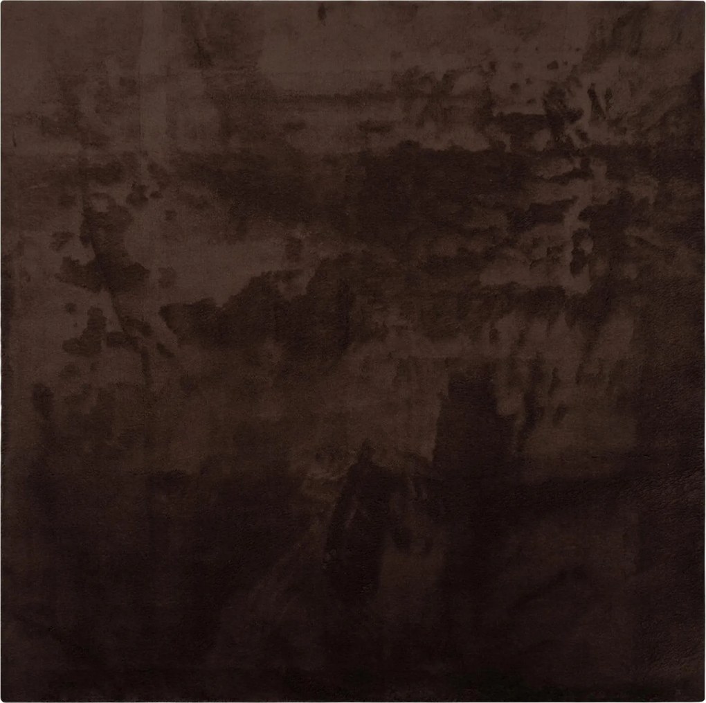 vidaXL Területszőnyegek Négyzet HUARTE Barna 120 x 120 cm Poliészter