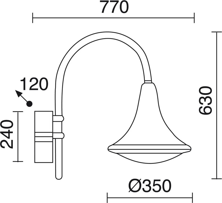 NOVOLUX 672B-L0234B-04 PANA Klasszikus Kültéri Fali Lámpa Antracit, Fehér LED IP65
