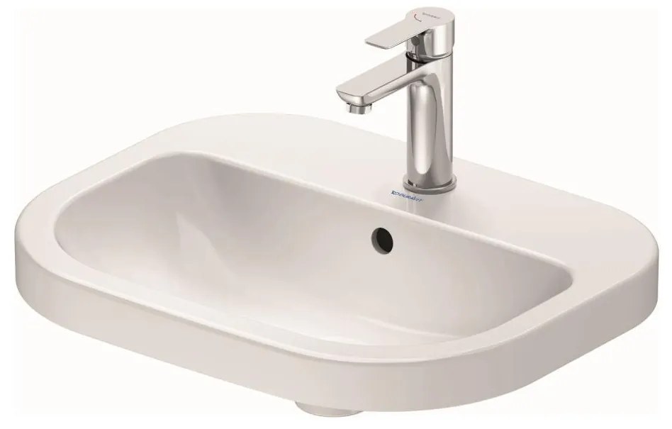 Duravit 24025500002 - Falra szerelhető D-CODE mosdó 55x44 cm kerámia/fényes fehér