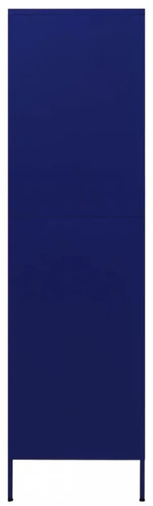 tengerészkék acél ruhásszekrény 90 x 50 x 180 cm