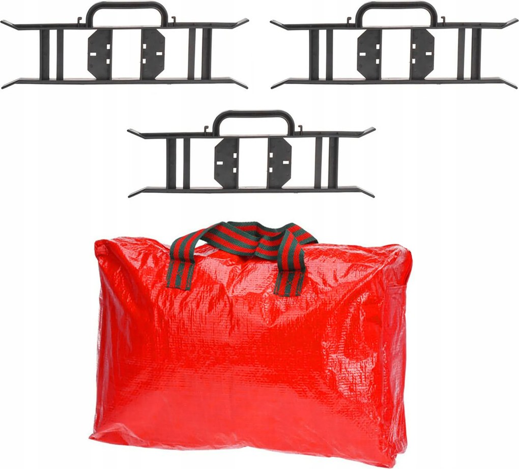 Karácsonyi Lámpa Táska rendszerező orsóval, piros cipzáras tok