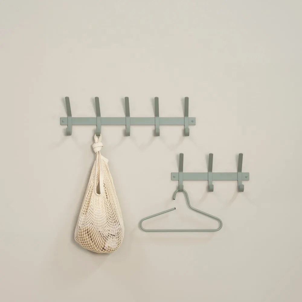 Szürkészöld fém fali fogas 70 cm Dexter – Spinder Design