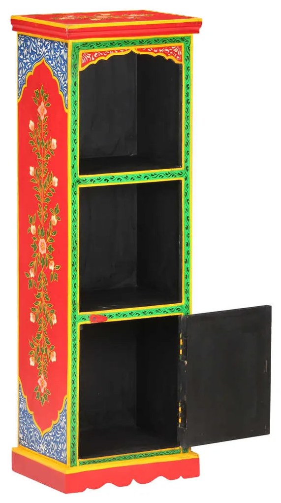 Kézzel festett tömör mangófa tálaló 40 x 30 x 120 cm