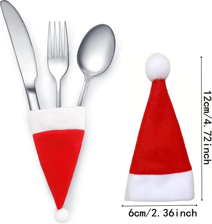 Evőeszköztartó SANTA POCKET piros, 1 db