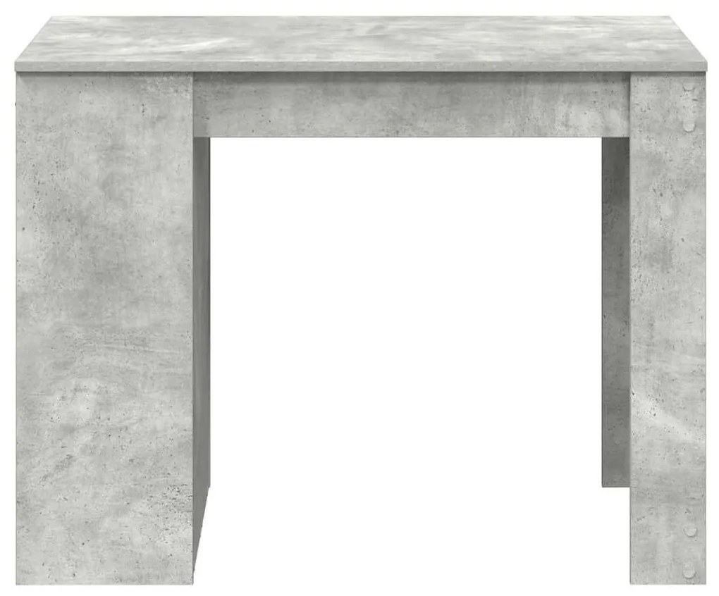 íróasztal fiókkal és polccal betonszürke 102x62x77,5 cm műfa