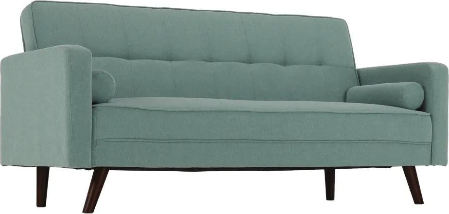 Kinyitható kanapé, zöld-mentol szövet, OTISA