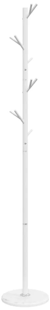 fehér porszórt vas ruhafogas 175 cm