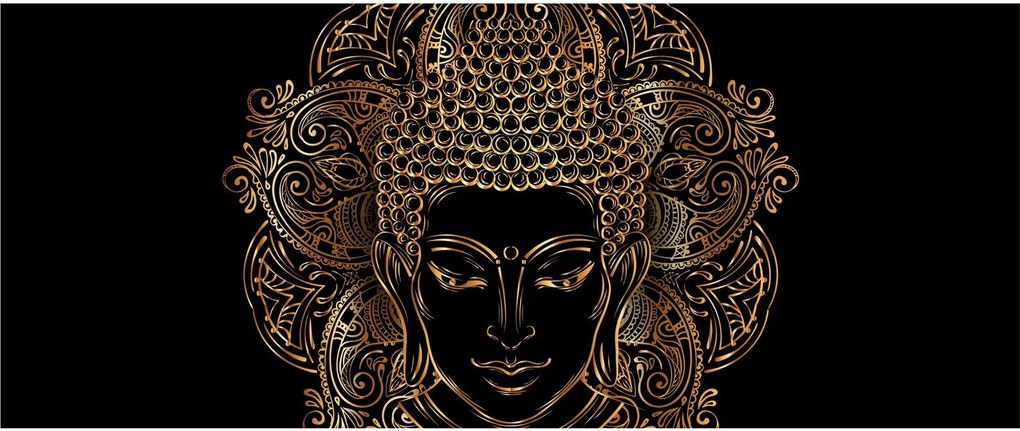 Arany Buddha képe (120x50 cm)
