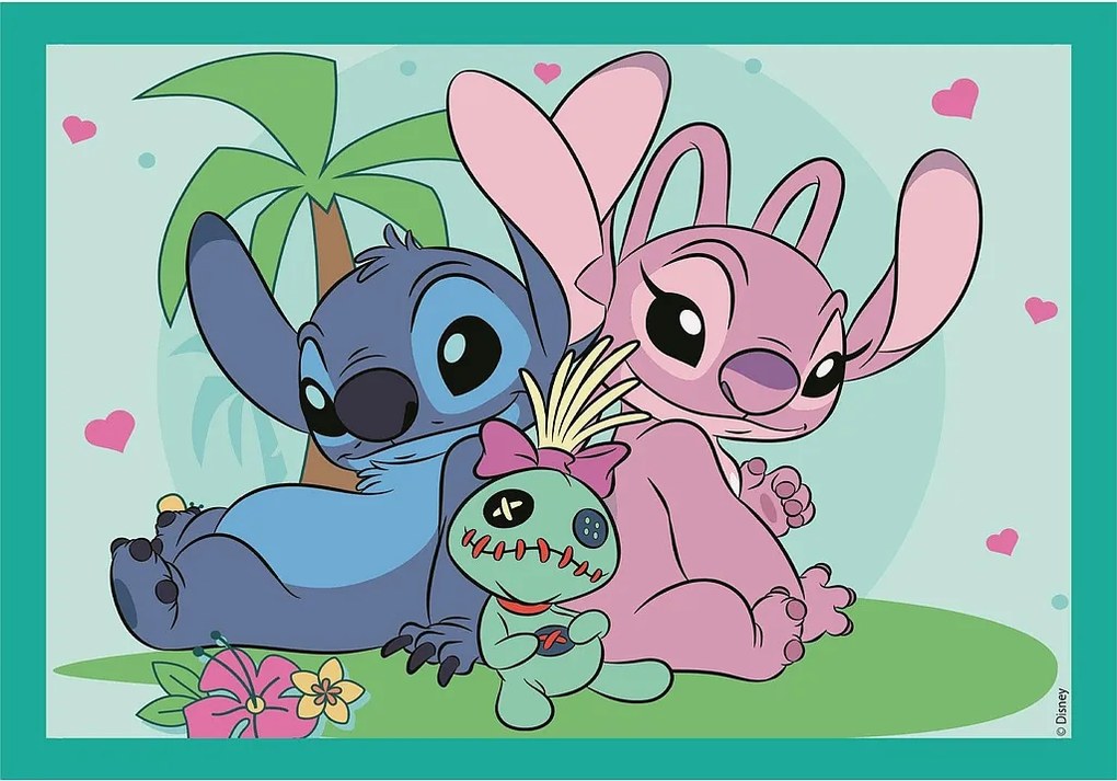 Disney Lilo és Stitch, A csillagkutya Ohana Moments 4 az 1-ben puzzle Clementoni