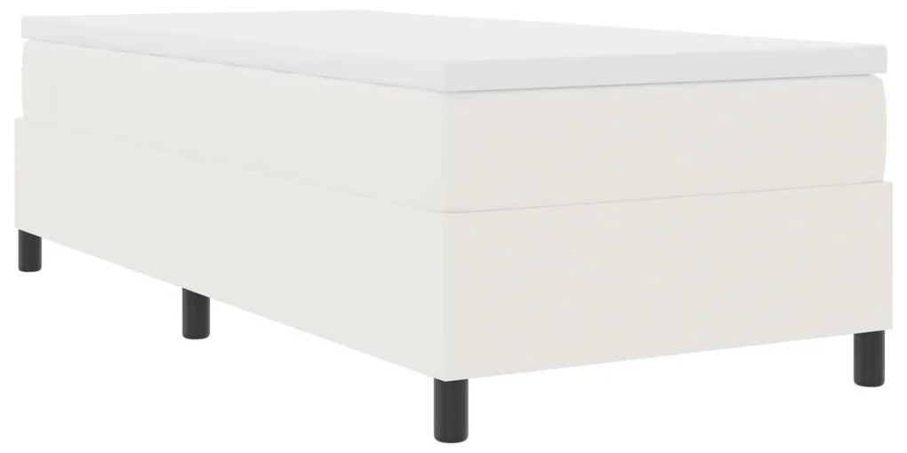 Box Spring Ágy Matrac Cream 100x200 cm Kordbársony