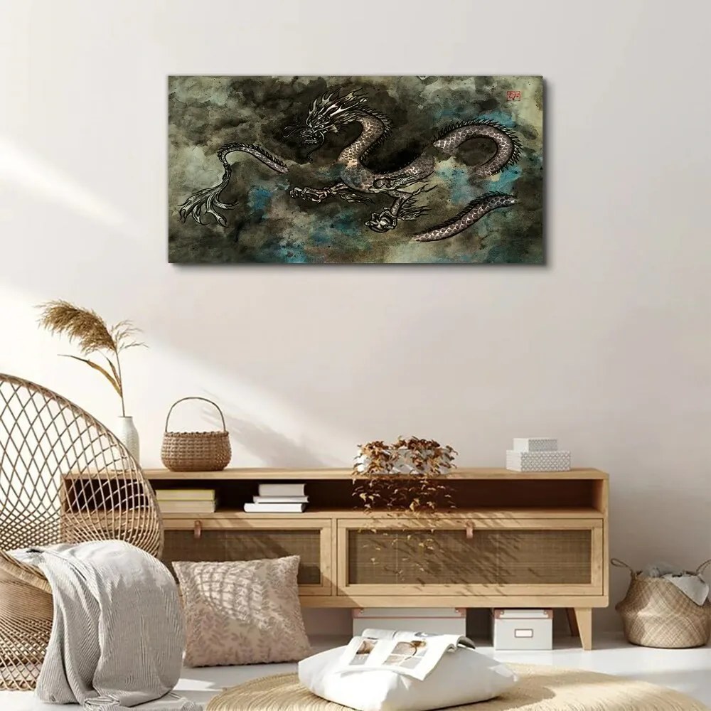 Vászonkép Ázsiai fantasy sárkány