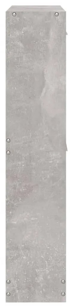 betonszürke szerelt fa cipőszekrény 59 x 17 x 81 cm