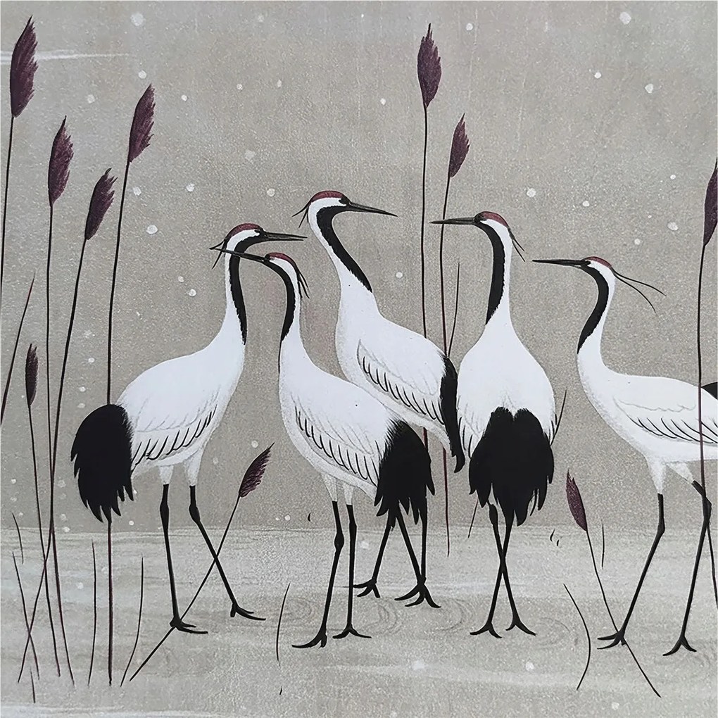 Fotótapéta Flizelina Nappali és Hálószoba Irodába Daru csorda 250x250 Ragasztó