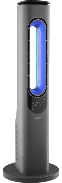 Sencor - Lapát nélküli toronyventilátor 1200/2000W/230V antracit + távirányító