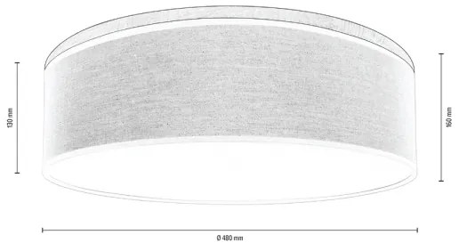 Spot-Light 4994874 - BOHO mennyezeti lámpa 3xE27/25W/230V tölgy 48 cm