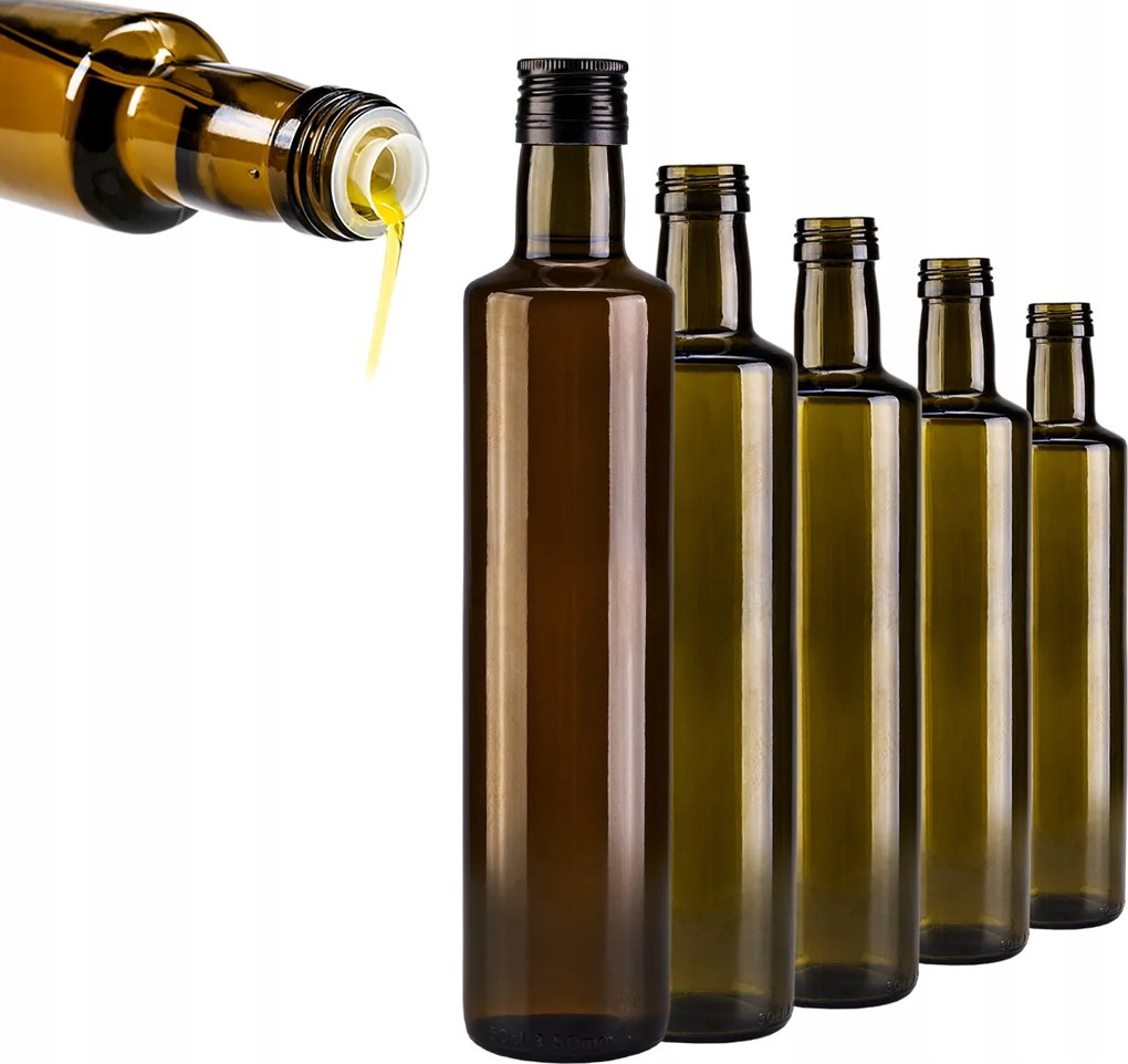 10x Olívaolaj Palackok Bor Tinktúra Borolaj Dorica 500 ML Adagolóval