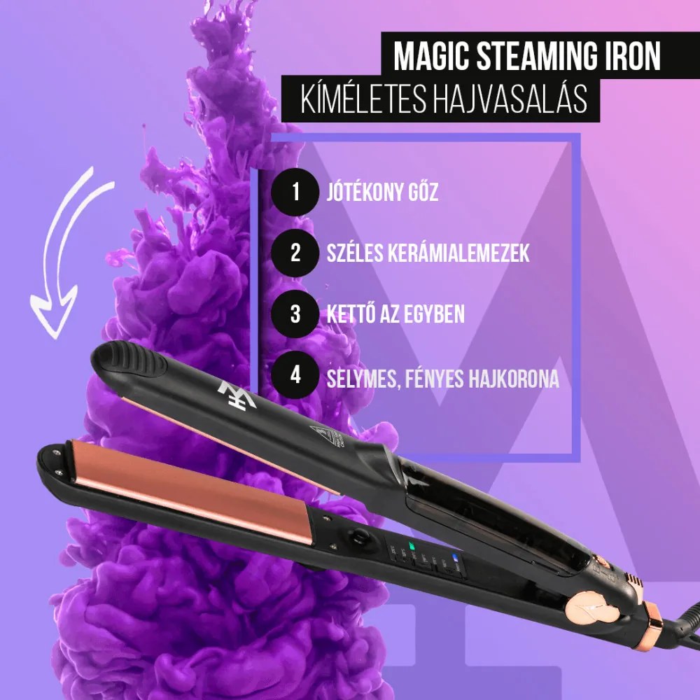 Magic Hair hajvasaló – Magic Iron gőzölős (Steaming Iron)