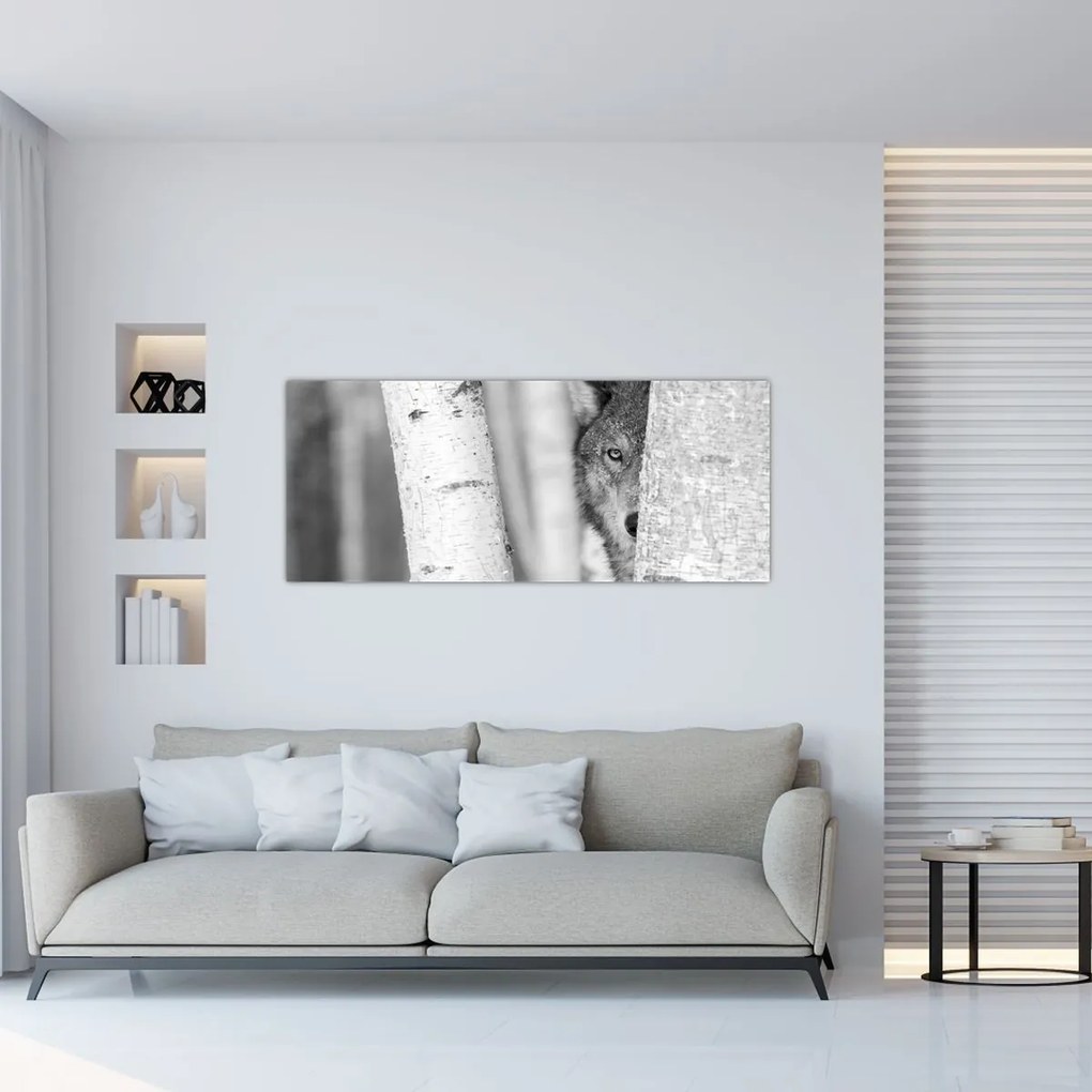 Kép - Farkas az erdőben (120x50 cm)
