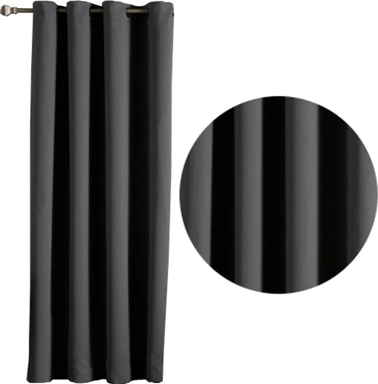 Sötétítő Függöny Blackout 175x245 grafit