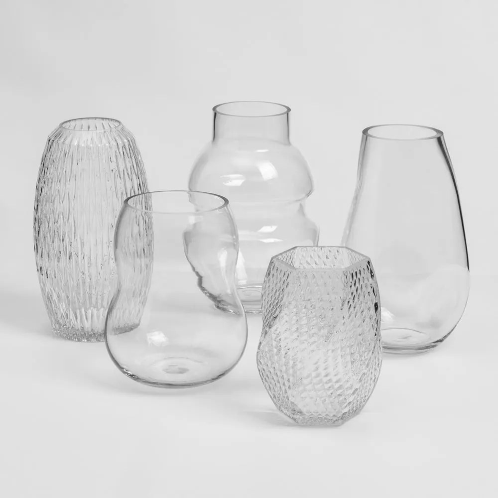 Üveg váza (magasság 25 cm) Clara – Casa Selección