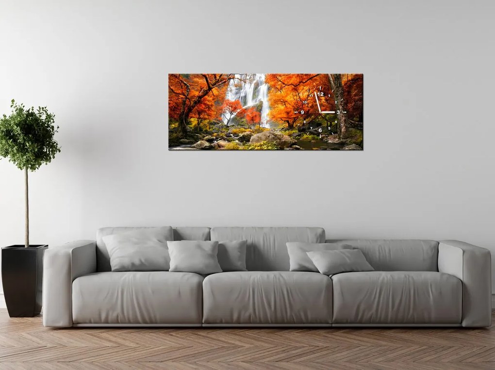 Gario Órás falikép őszi vízesés Méret: 60 x 40 cm