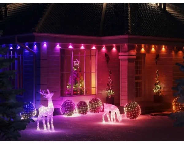 Twinkly TWS750STP-BEU - RGB LED kültéri fényfüzér 63,5m, IP44, Wi-Fi, dimmer