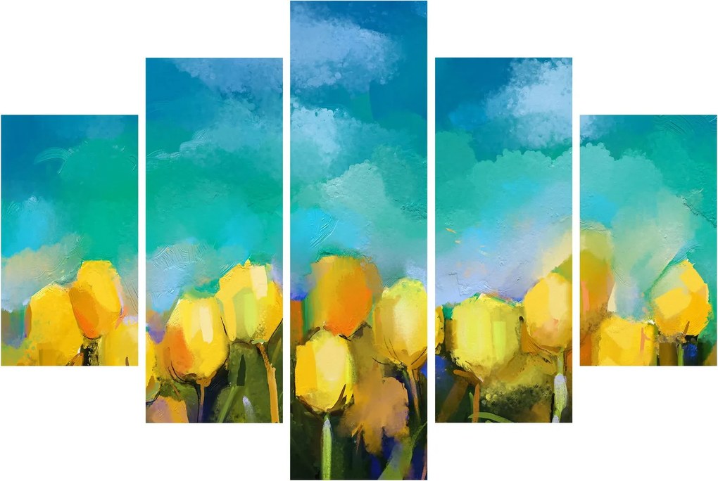 Sárga tulipán képe (150x105 cm)