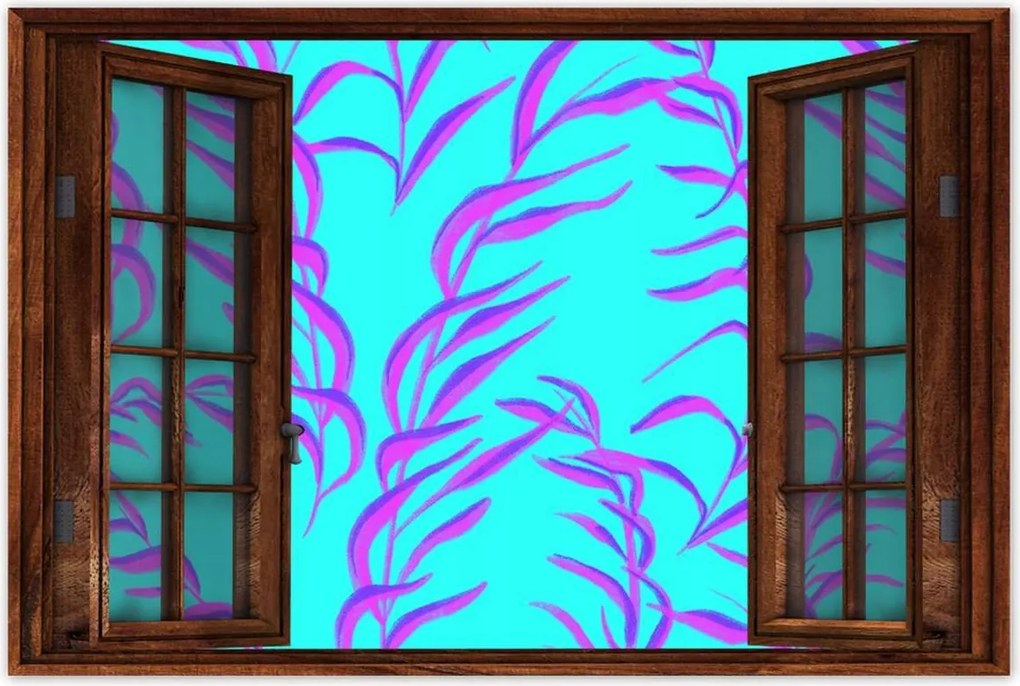 Poszterek 60x40 Modern levél minta