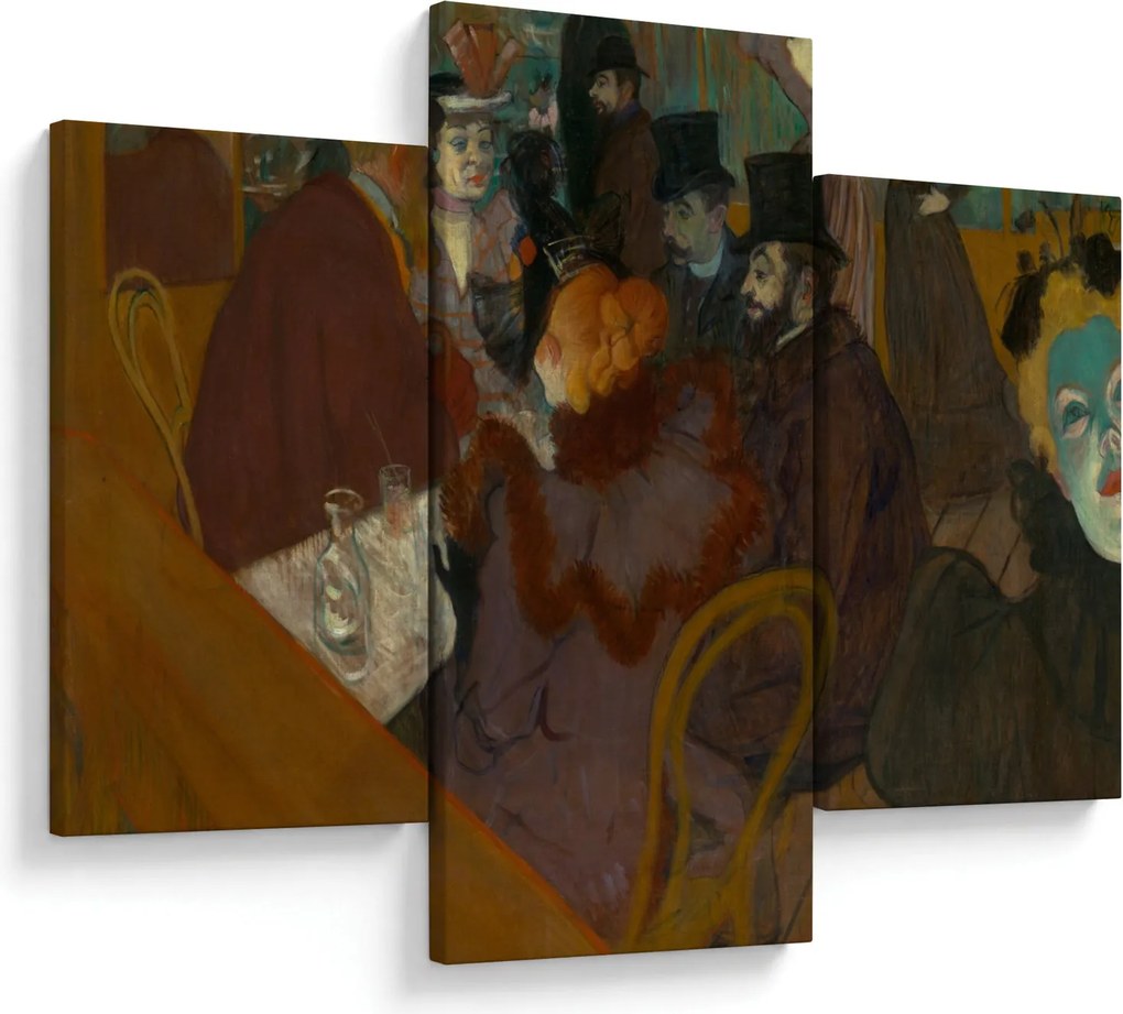 Kép - Henri de Toulouse-Lautrec, At the Moulin Rouge, reprodukciók (90x60 cm)