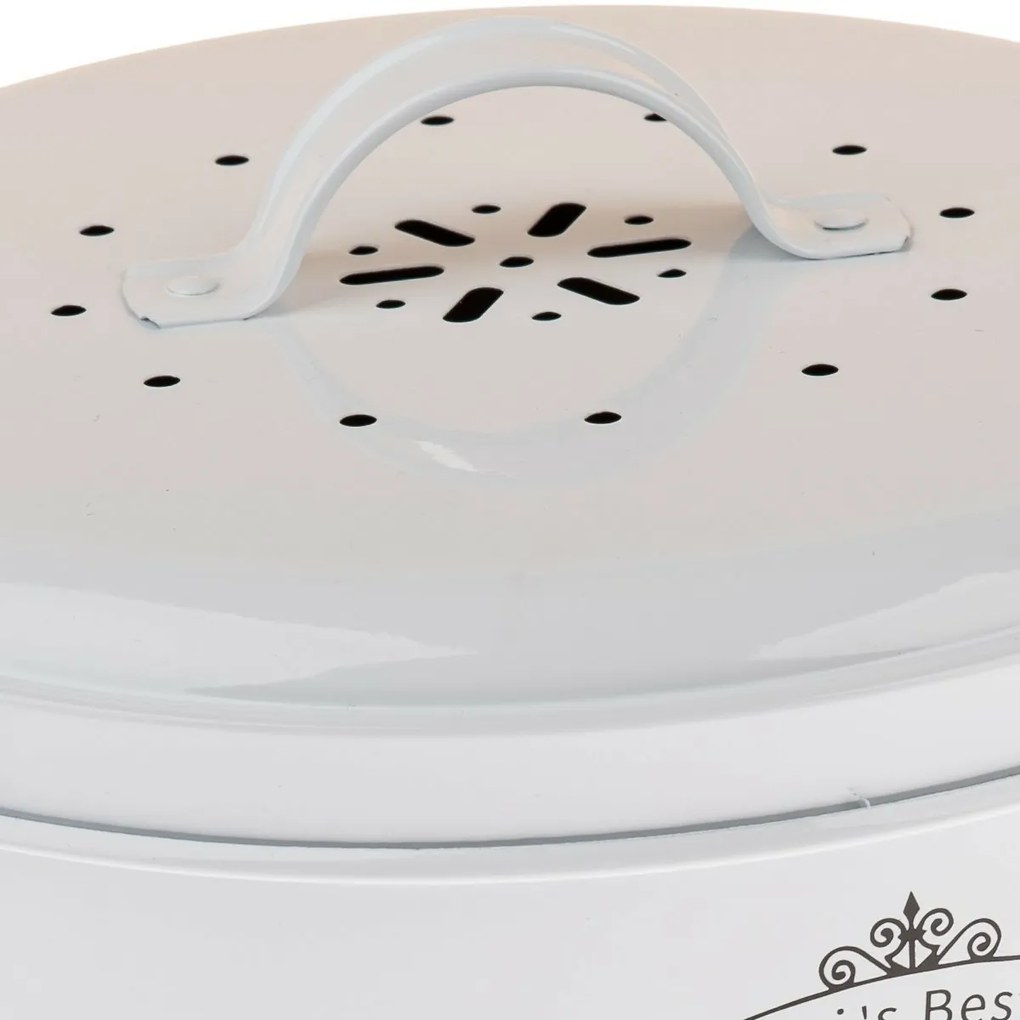 Fém komposzttartály szénszűrővel, 8 l