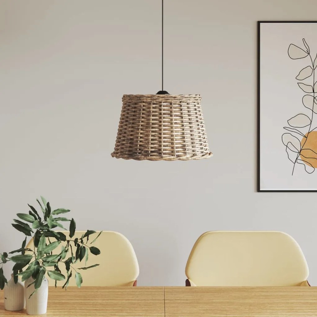 barna fonott mennyezeti lámpaernyő Ø45 x 28 cm
