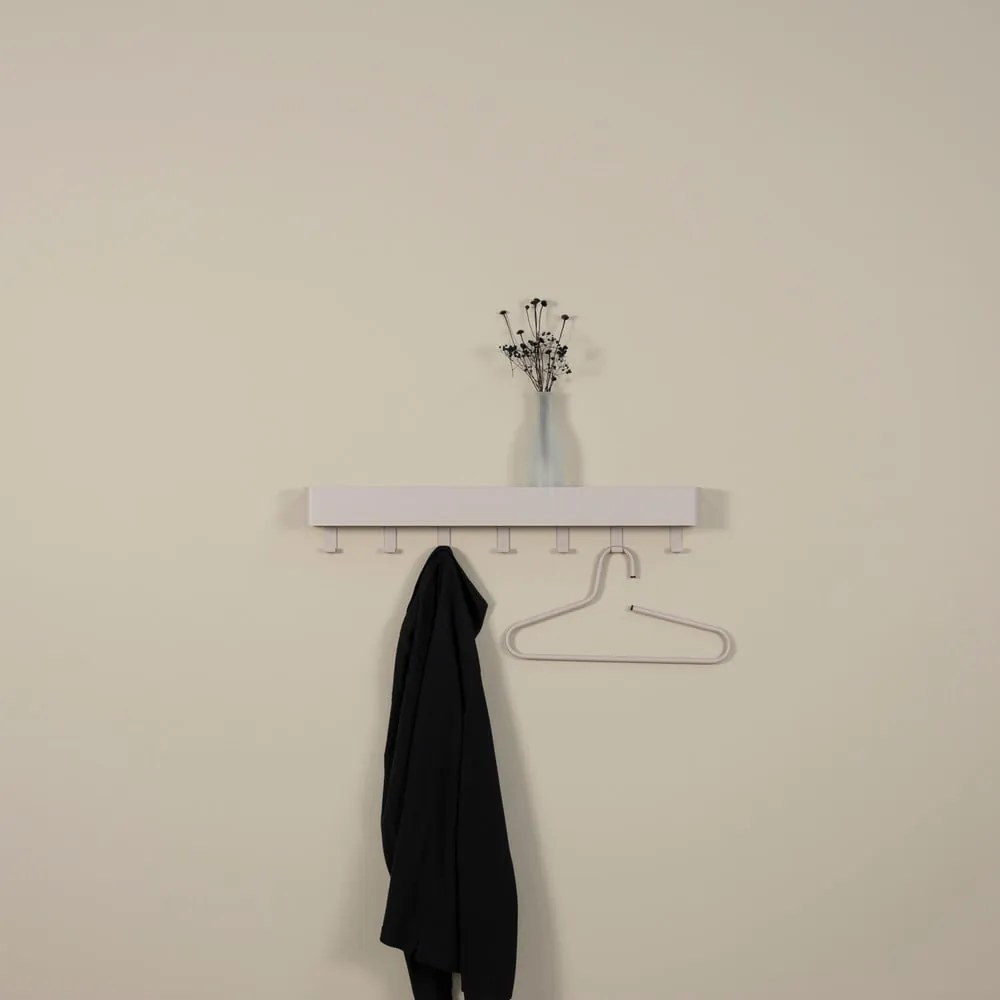 Szürke-bézs fém fali fogas polccal Dax Play – Spinder Design