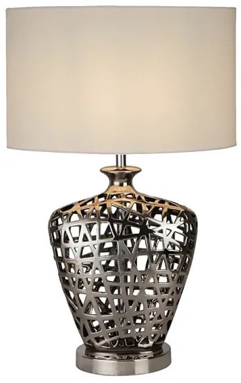 Searchlight EU4852CC - Asztali lámpa NETWORK 1xE27/60W/230V