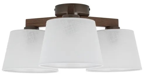 Brilagi - Felületre szerelt csillár LATTE 3xE27/15W/230V fenyő/fehér