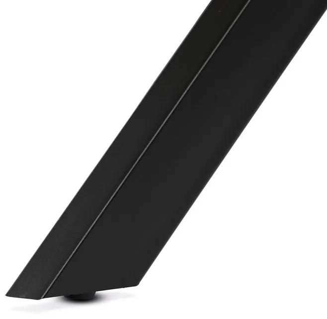 Masă rotundă de dining, culoare stejar vechi. Dimensiuni: 120x75 cm. Blat din MDF, cadru metalic