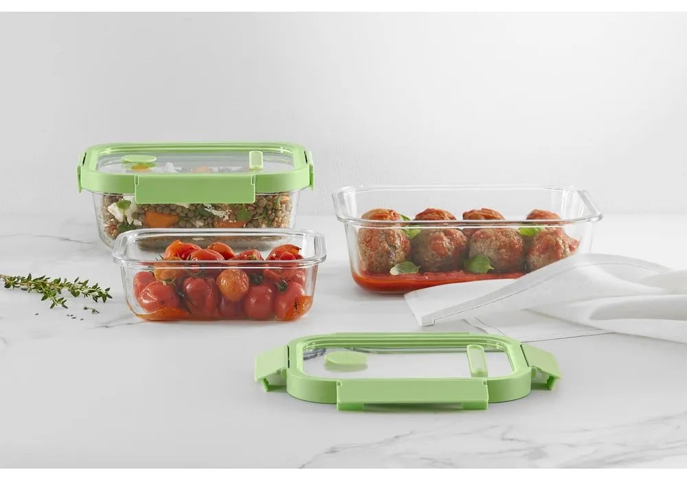 Élelmiszertartó doboz szett 3 db-os – Lékué