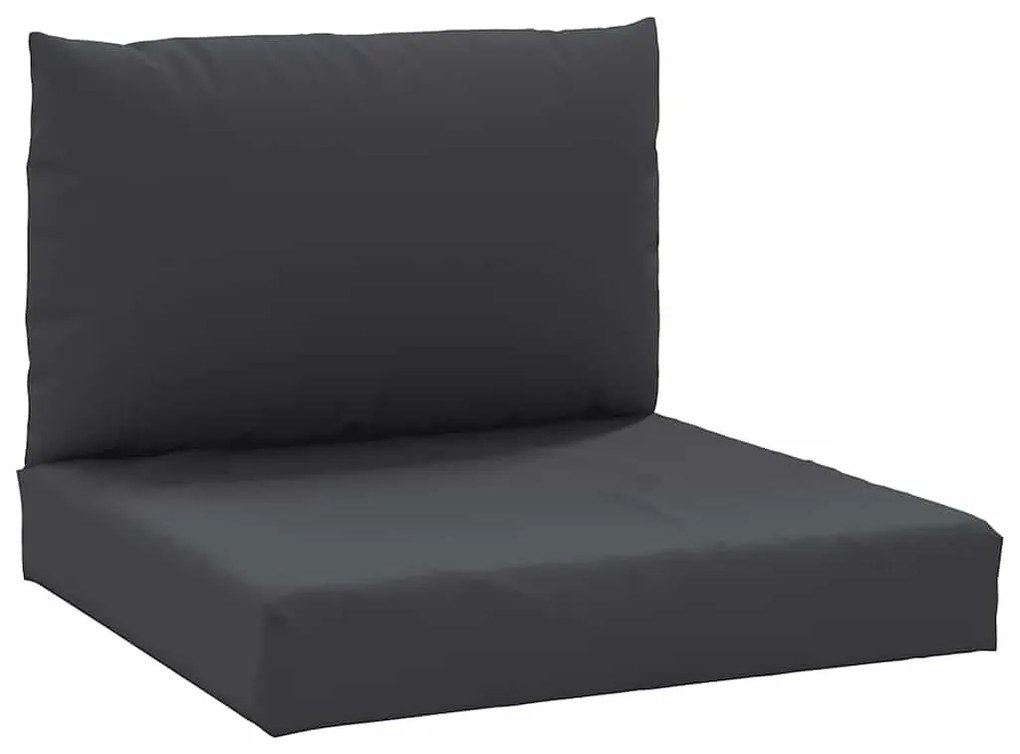 2 db fekete szövet raklapkanapé-párna